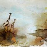 giraffe painting