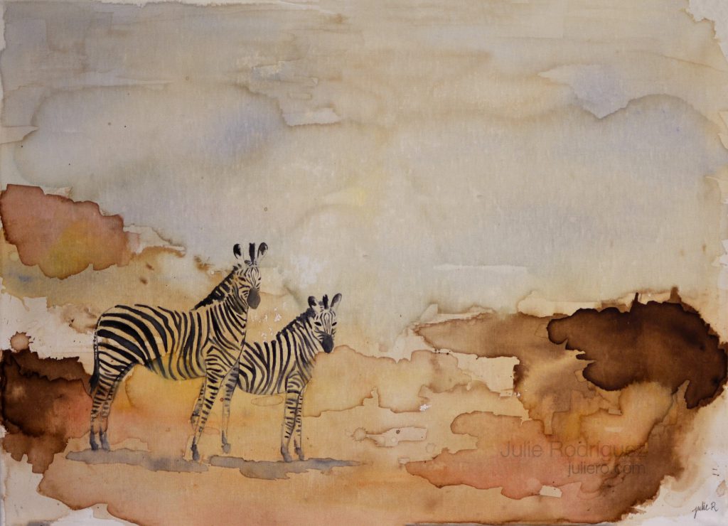 zebra painting