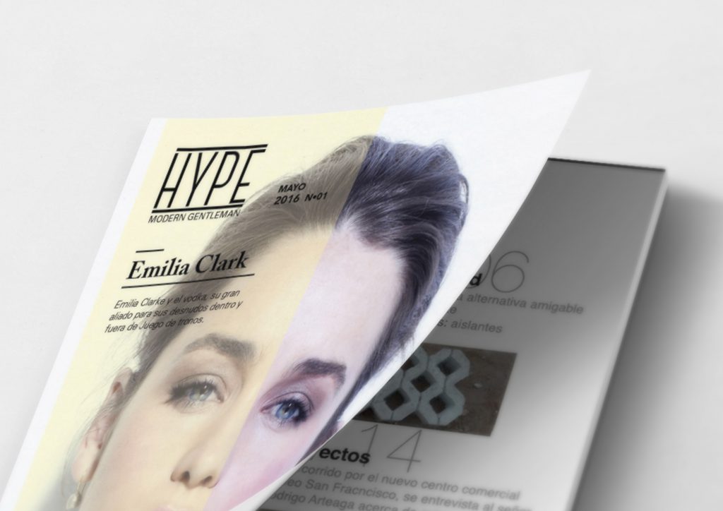 Magazine cover design Hype Juliero